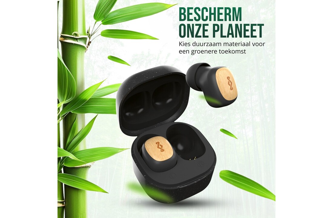 House of Marley Smile Jamaica Mini True Wireless Signature Black - Draadloze oordopjes