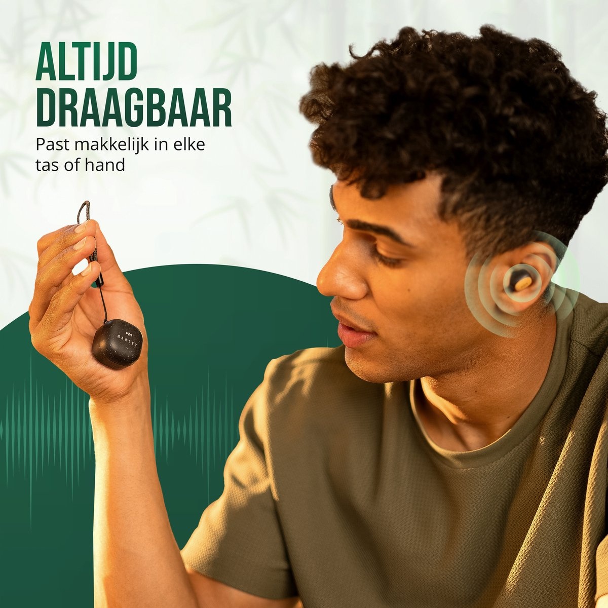 House of Marley Smile Jamaica Mini True Wireless Signature Black - Draadloze oordopjes