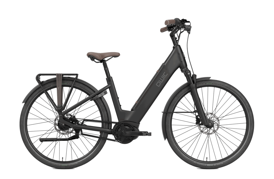 Qwic Elan Tour 500Wh Dames - Asphalt Black