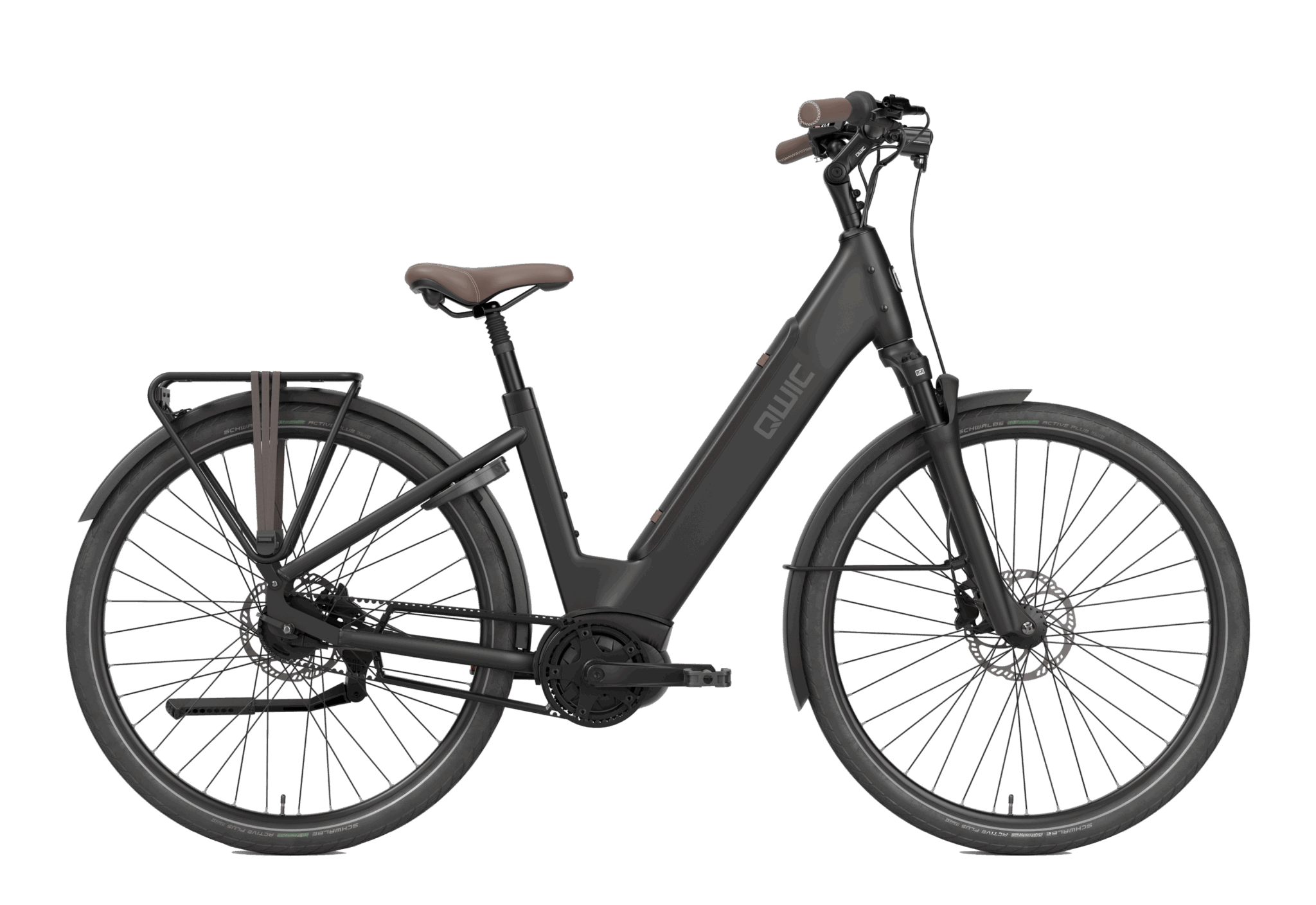 Qwic Elan Tour 500Wh Dames - Asphalt Black