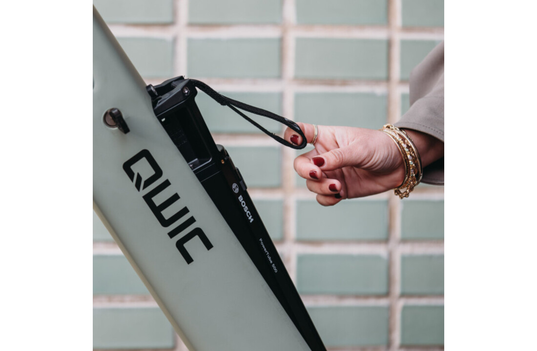 Qwic Elan Tour 500Wh Dames - Pebble Green