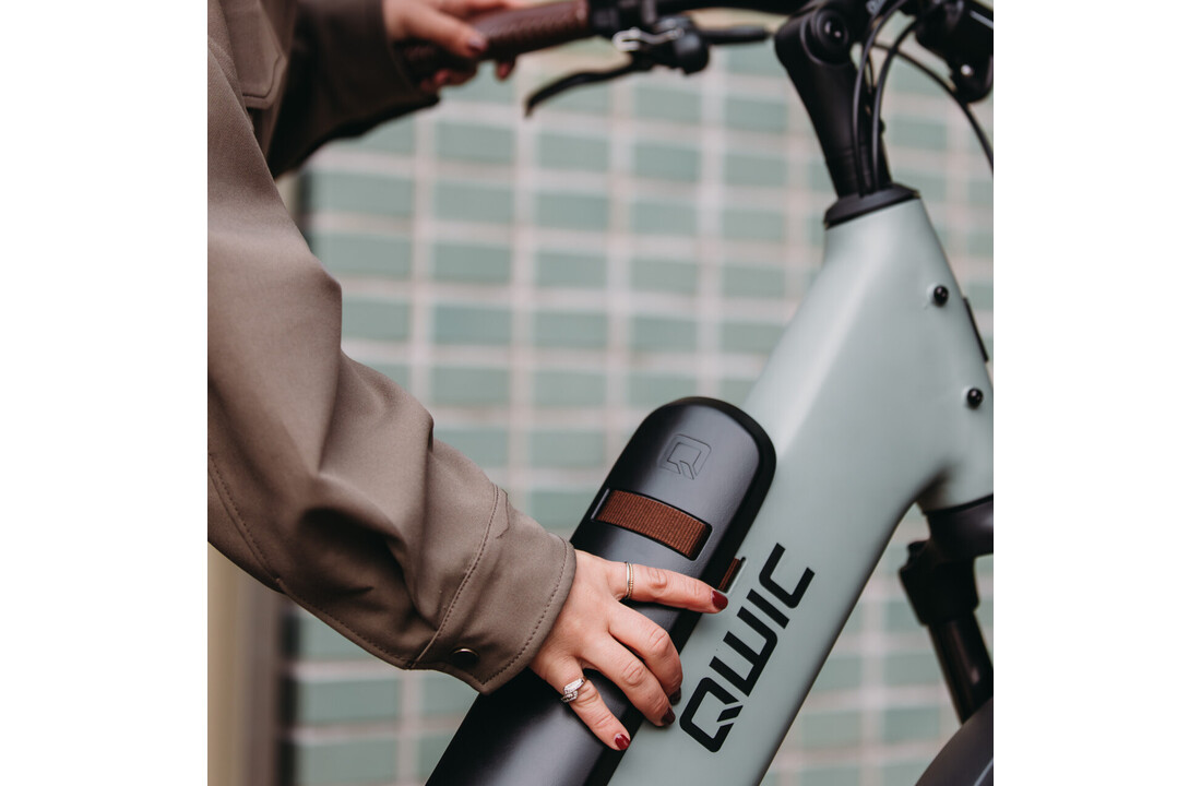 Qwic Elan Daily 500Wh Dames - Pebble Green