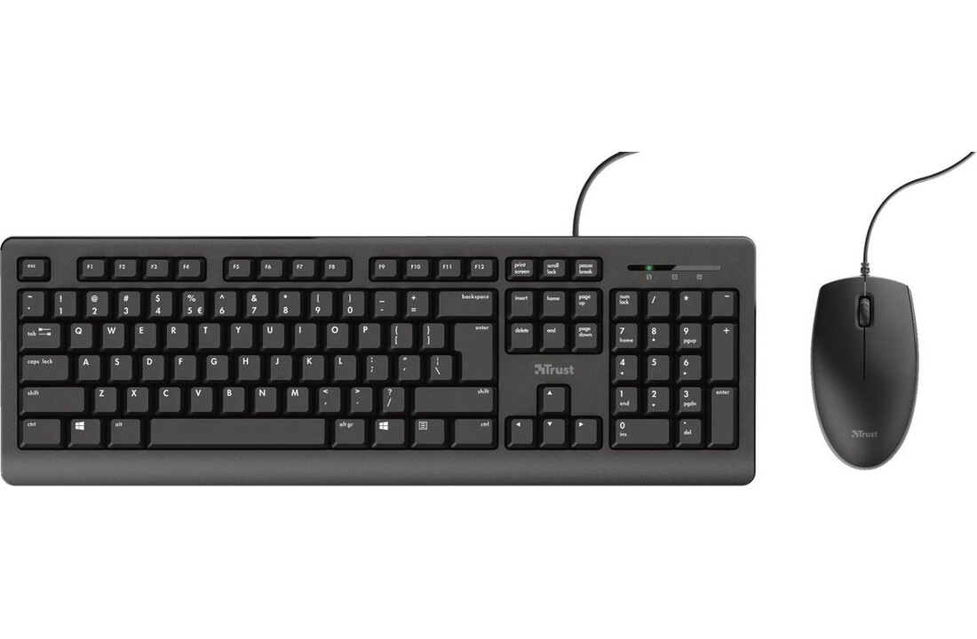 Trust 23970 Primo Zwart - Toetsenbord + muis set