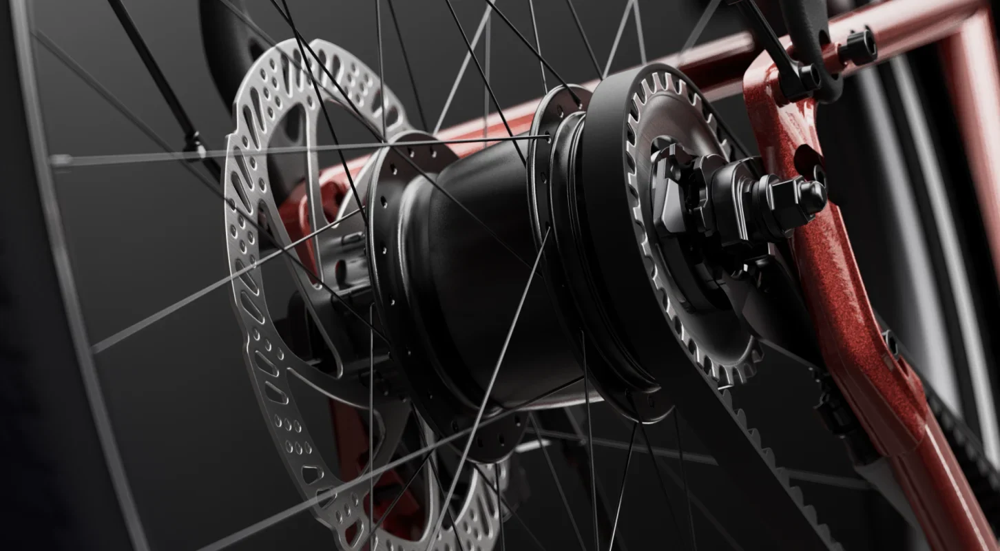 Tenways AGO Air 560 Wh Belt E-bike - Walnut Brown