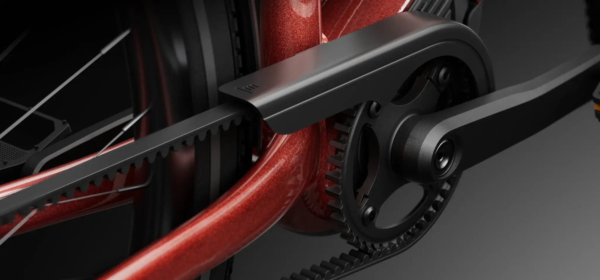 Tenways AGO Air 560 Wh Belt E-bike - Walnut Brown