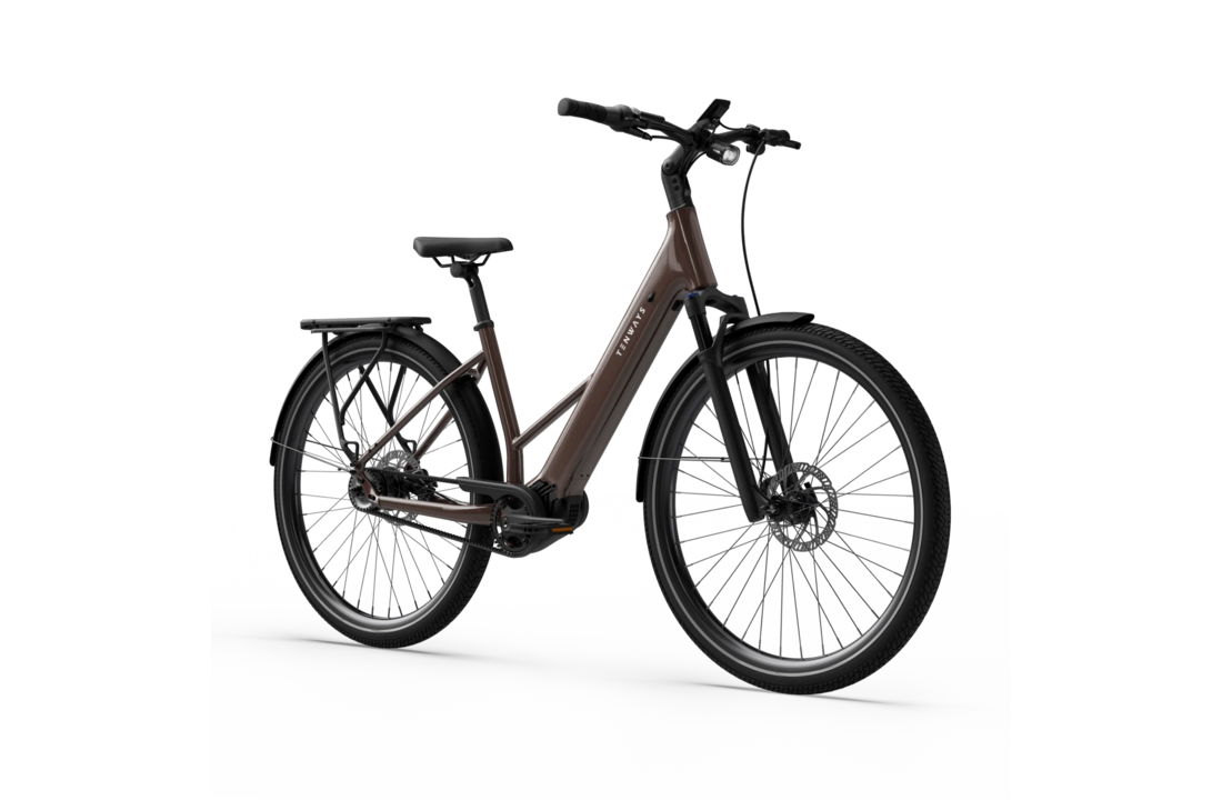 Tenways AGO Air 560 Wh Belt E-bike - Walnut Brown