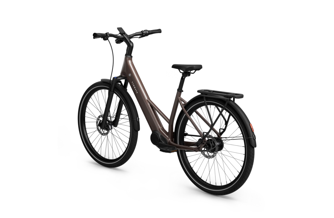 Tenways AGO Air 560 Wh Belt E-bike - Walnut Brown