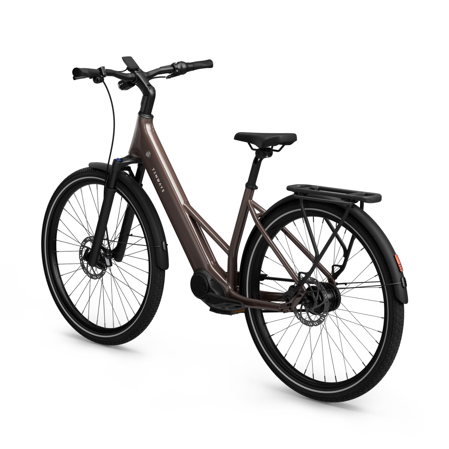 Tenways AGO Air 560 Wh Belt E-bike - Walnut Brown