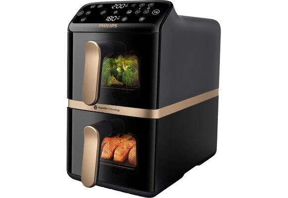 Philips 4000 Series Stacked Dual Basket NA462/70 - Hetelucht friteuse