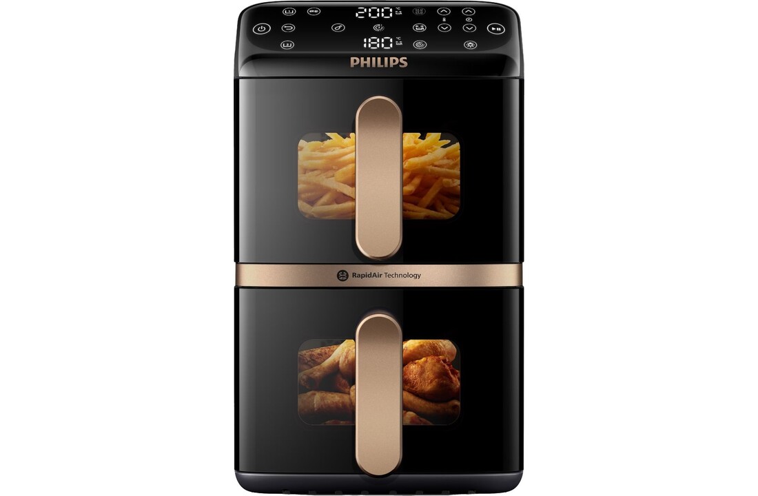 Philips 4000 Series Stacked Dual Basket NA462/70 - Hetelucht friteuse