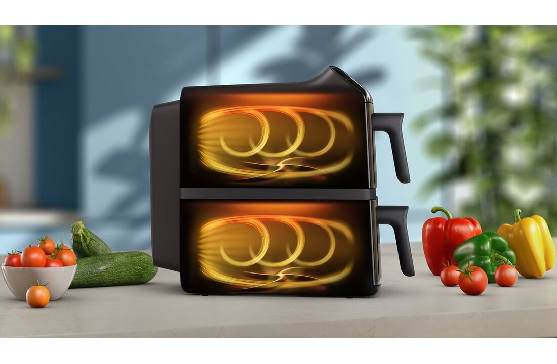 Philips 4000 Series Stacked Dual Basket NA462/70 - Hetelucht friteuse