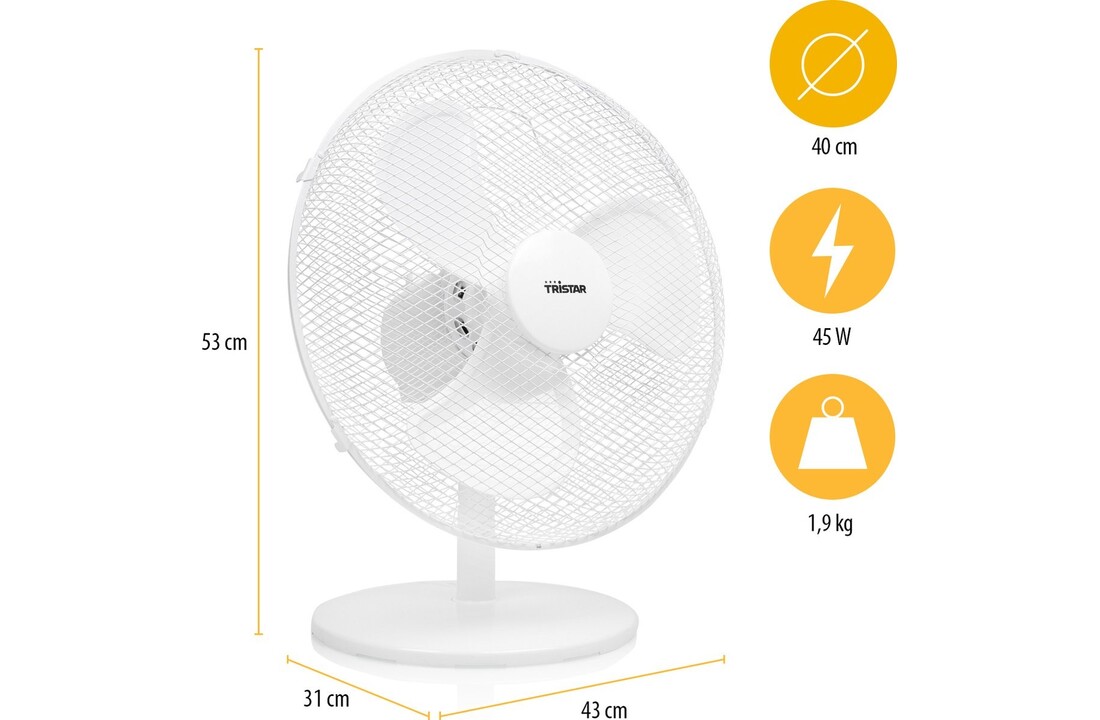 Tristar VE-5727 - Tafelventilator