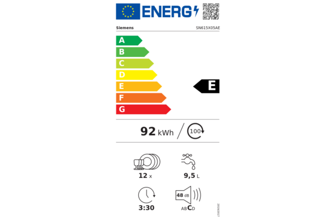 Siemens SN615X05AE - Inbouw vaatwasser.