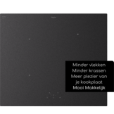 Pelgrim IK4164ZS mat satijn glas - Inbouw inductiekookplaat 60 cm.