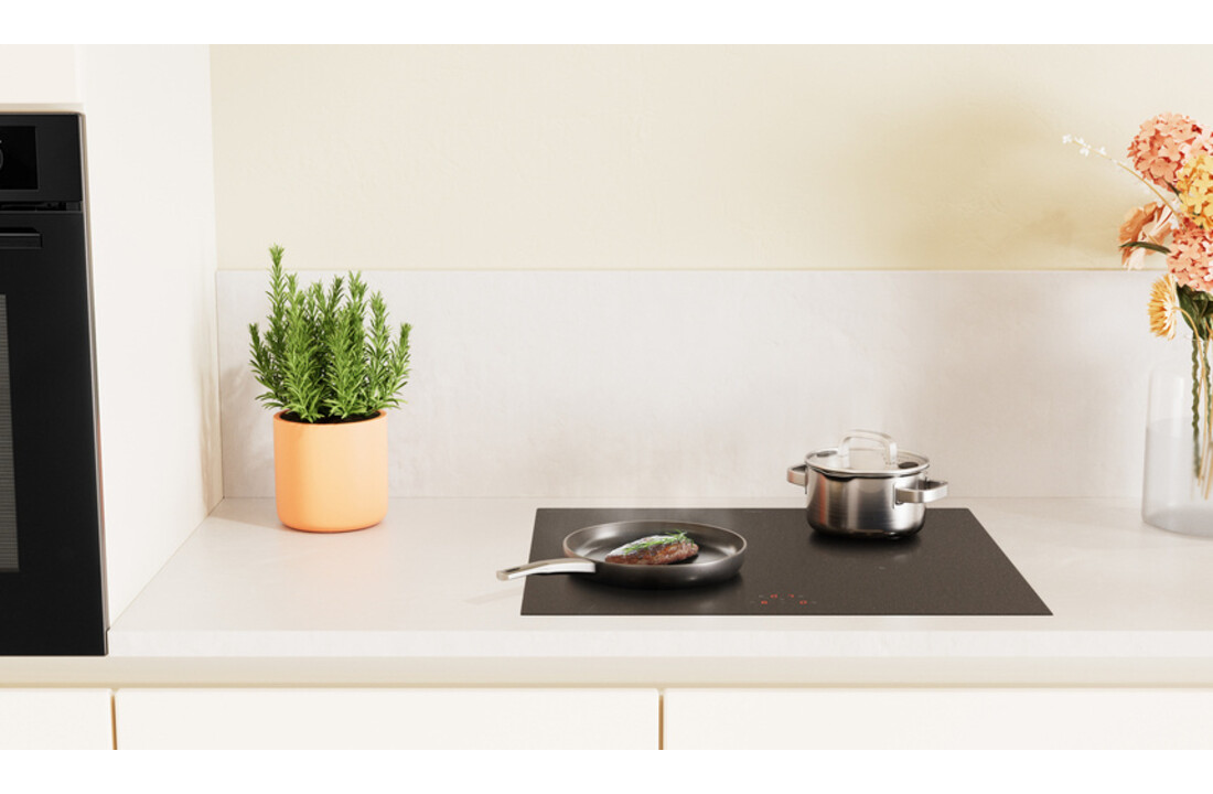 Pelgrim IK4164ZS mat satijn glas - Inbouw inductiekookplaat 60 cm.