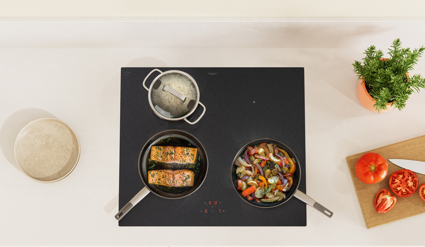 Pelgrim IK4164ZS mat satijn glas - Inbouw inductiekookplaat 60 cm.