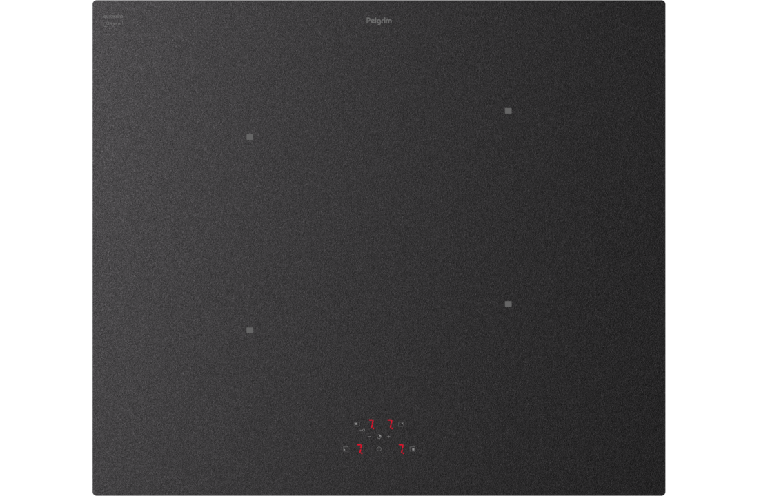 Pelgrim IK4164ZS mat satijn glas - Inbouw inductiekookplaat 60 cm.