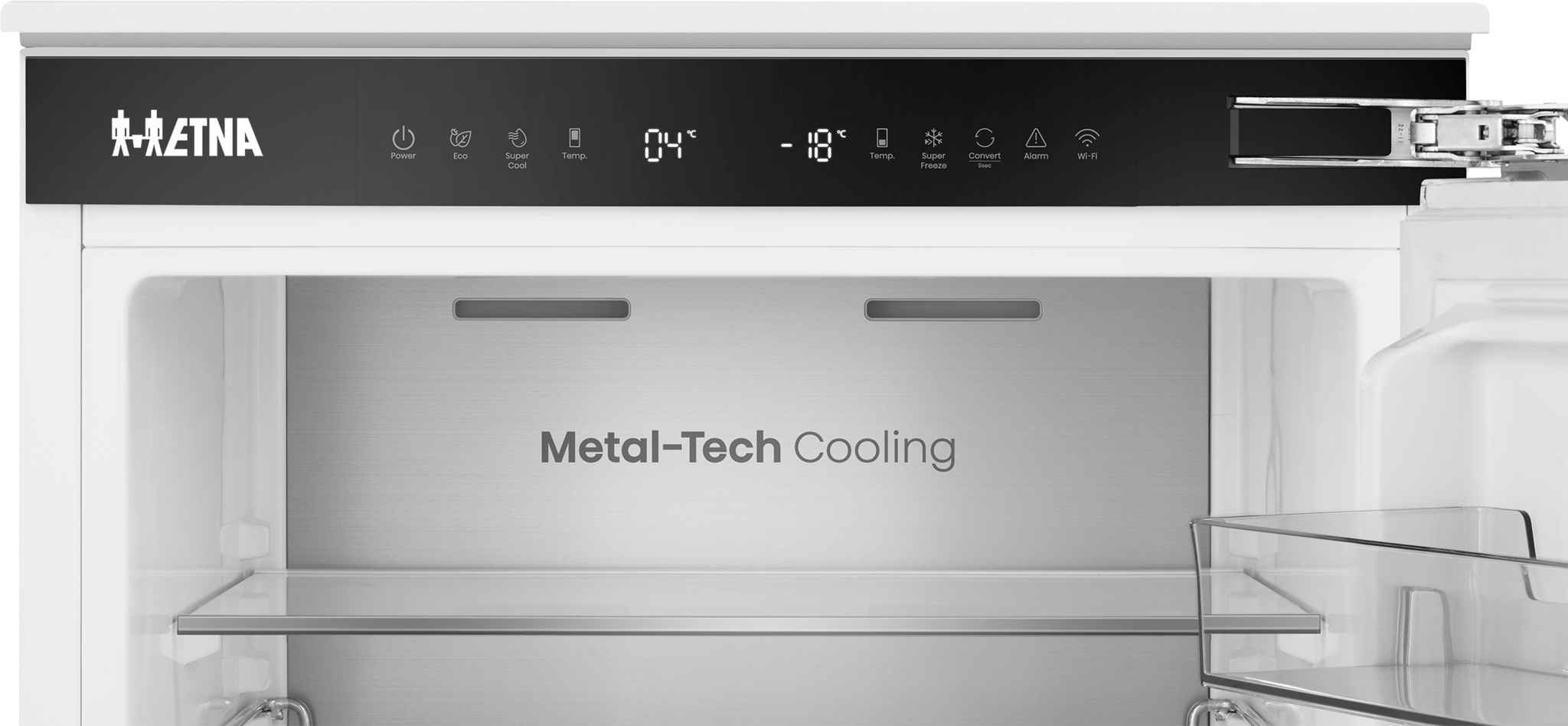 ETNA KCD9178CNF - Inbouw koel-vriescombinatie 178 cm.