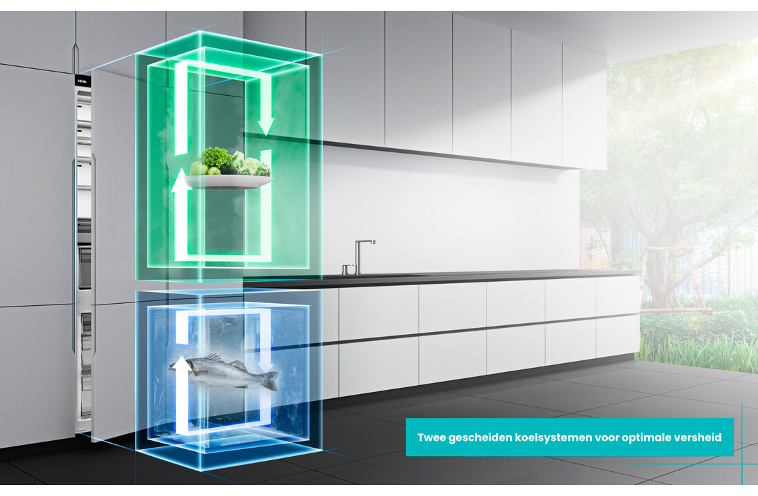 ETNA KCD9178CNF - Inbouw koel-vriescombinatie 178 cm.