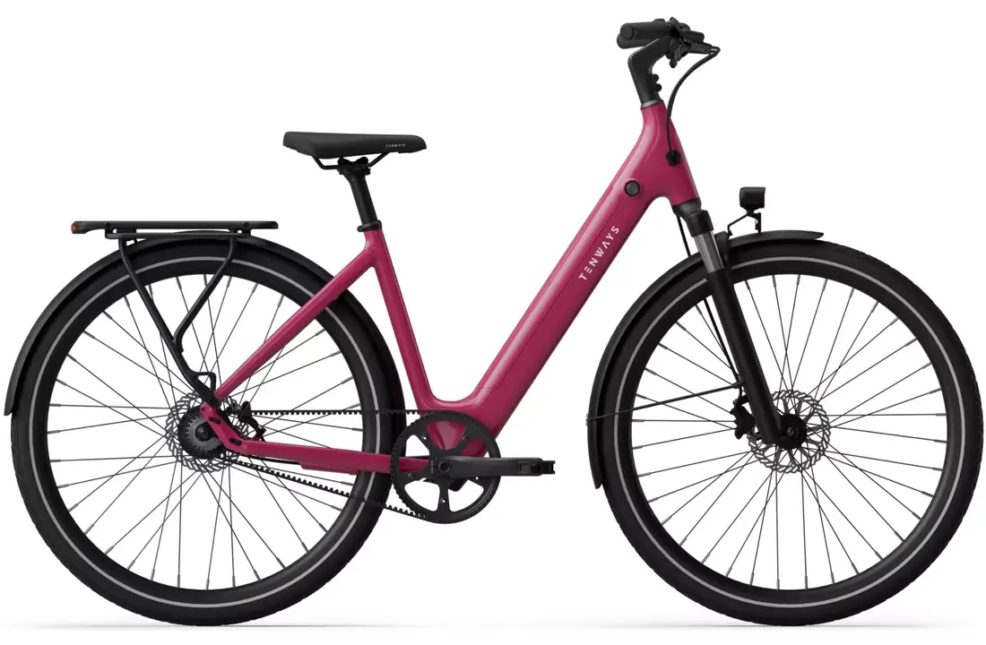 Tenways CGO800S E-bike - 460 Wh Dames - Wild Berry