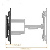 Cavus WME106 Muursteun dubbele arm (37 - 55 inch) - TV muurbeugel