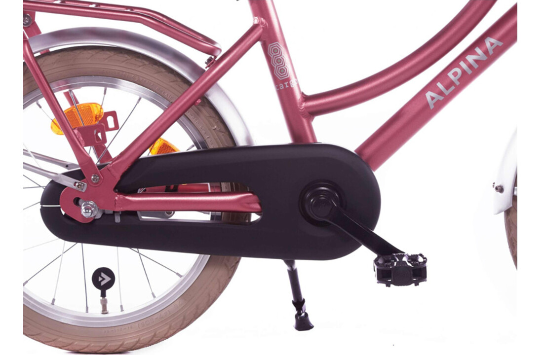 Alpina Cargo meisjesfiets 16 inch - Berry Red Matt