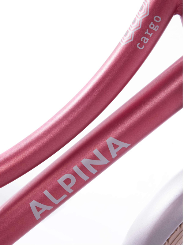 Alpina Cargo meisjesfiets 16 inch - Berry Red Matt