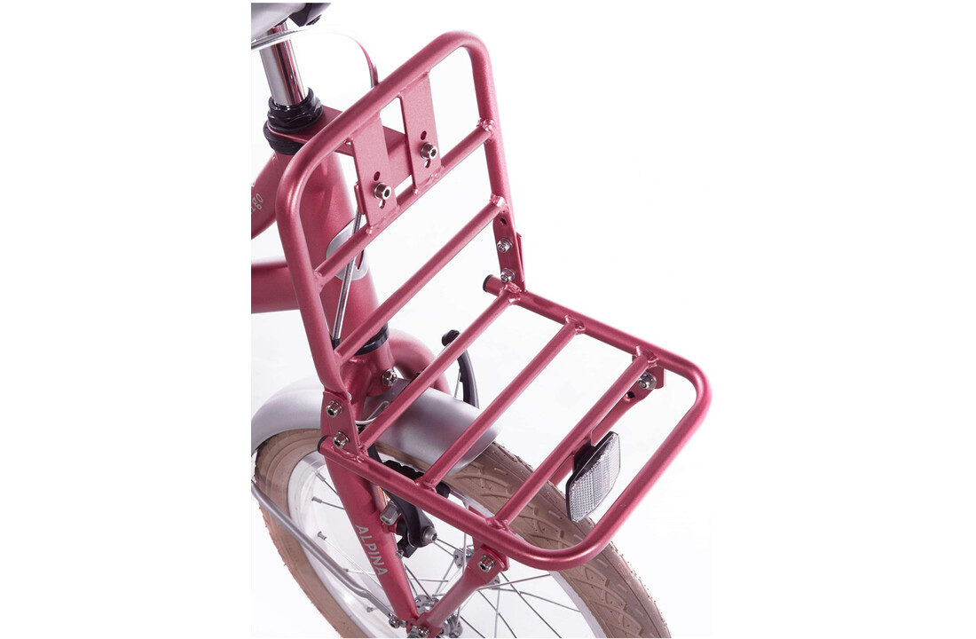 Alpina Cargo meisjesfiets 16 inch - Berry Red Matt