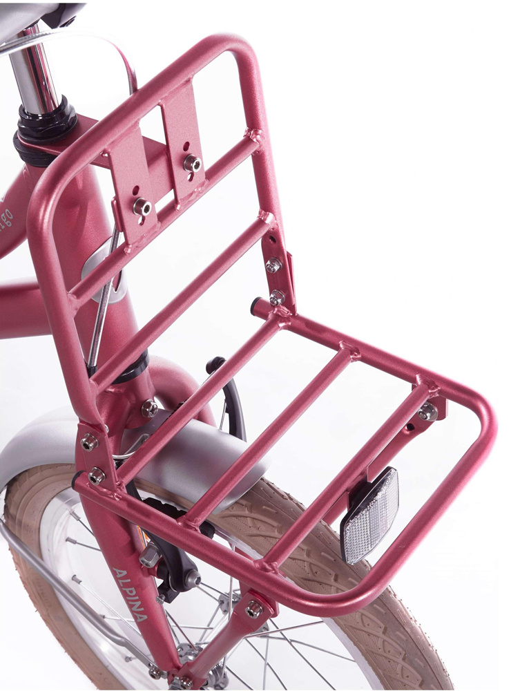 Alpina Cargo meisjesfiets 16 inch - Berry Red Matt