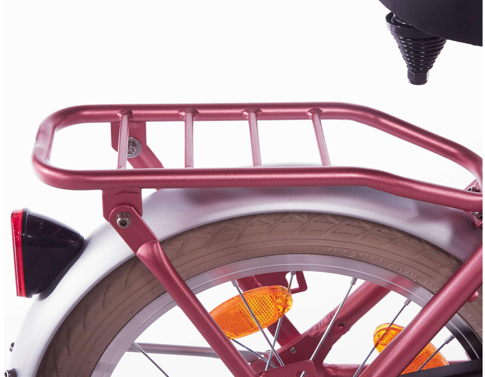 Alpina Cargo meisjesfiets 16 inch - Berry Red Matt