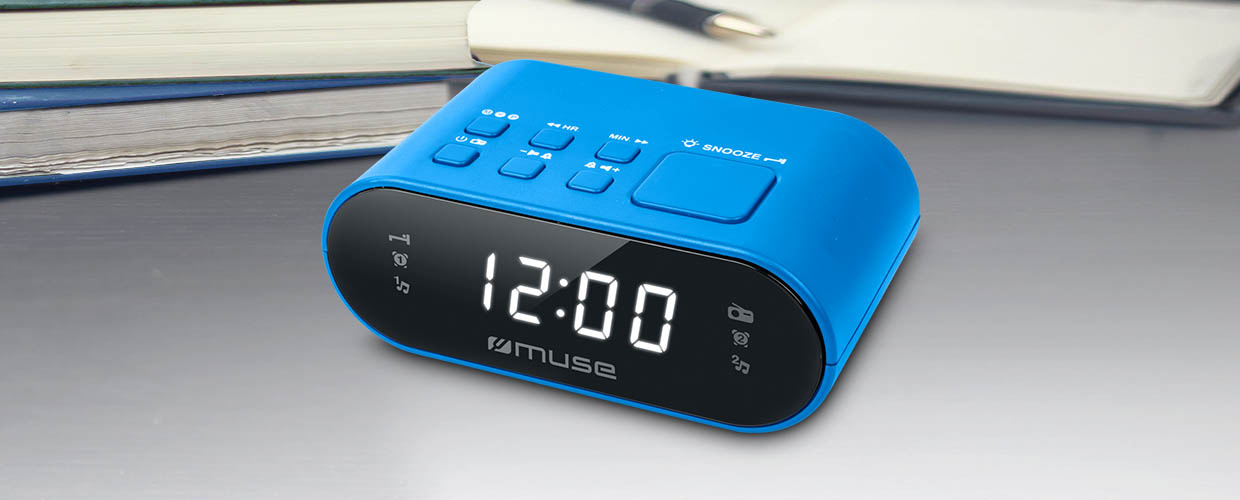 Muse M-10 BL - Wekkerradio