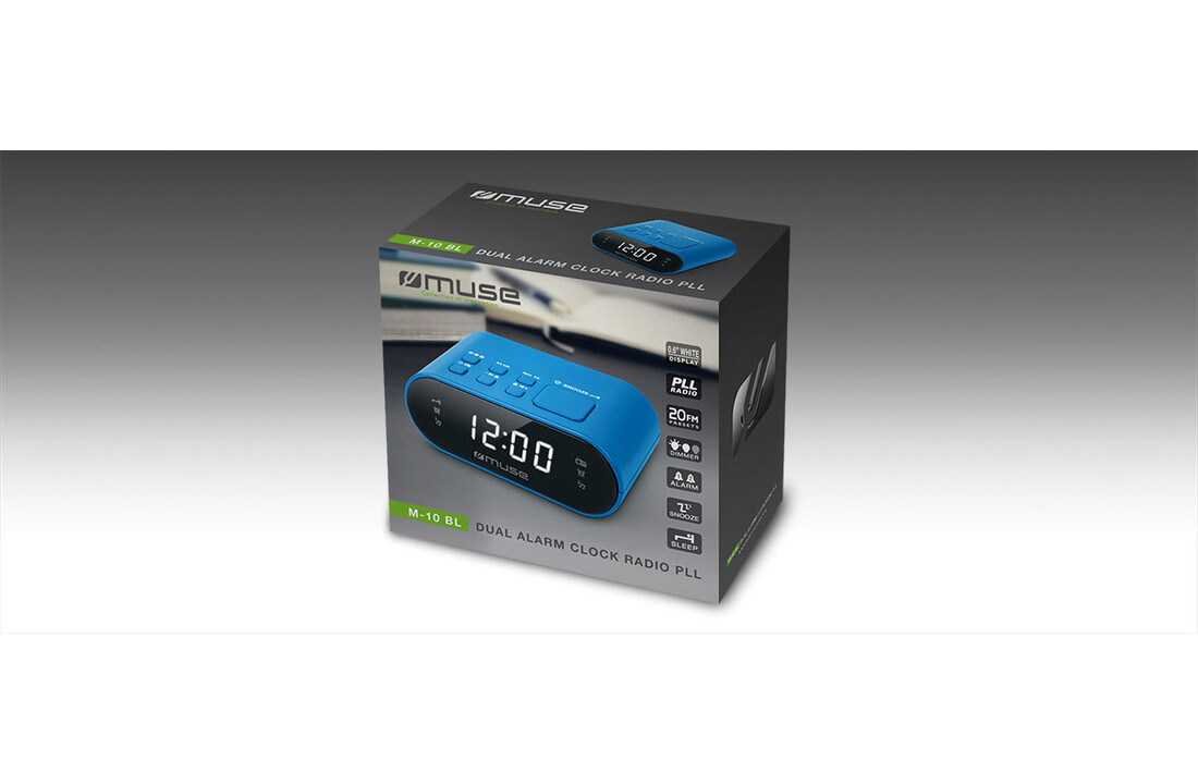 Muse M-10 BL - Wekkerradio