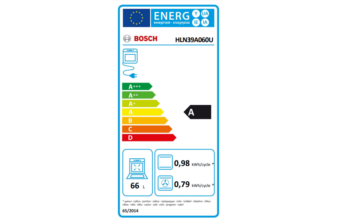 Bosch HLN39A060U  - Inductiefornuis