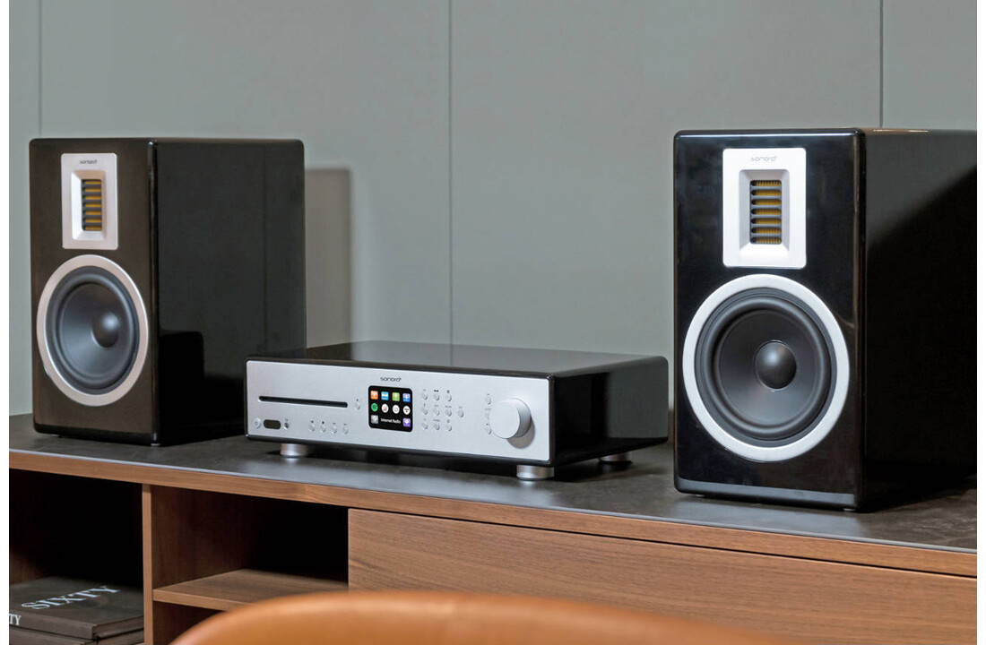 Sonoro Orchestra Zwart (per paar) - Boekenplank speaker