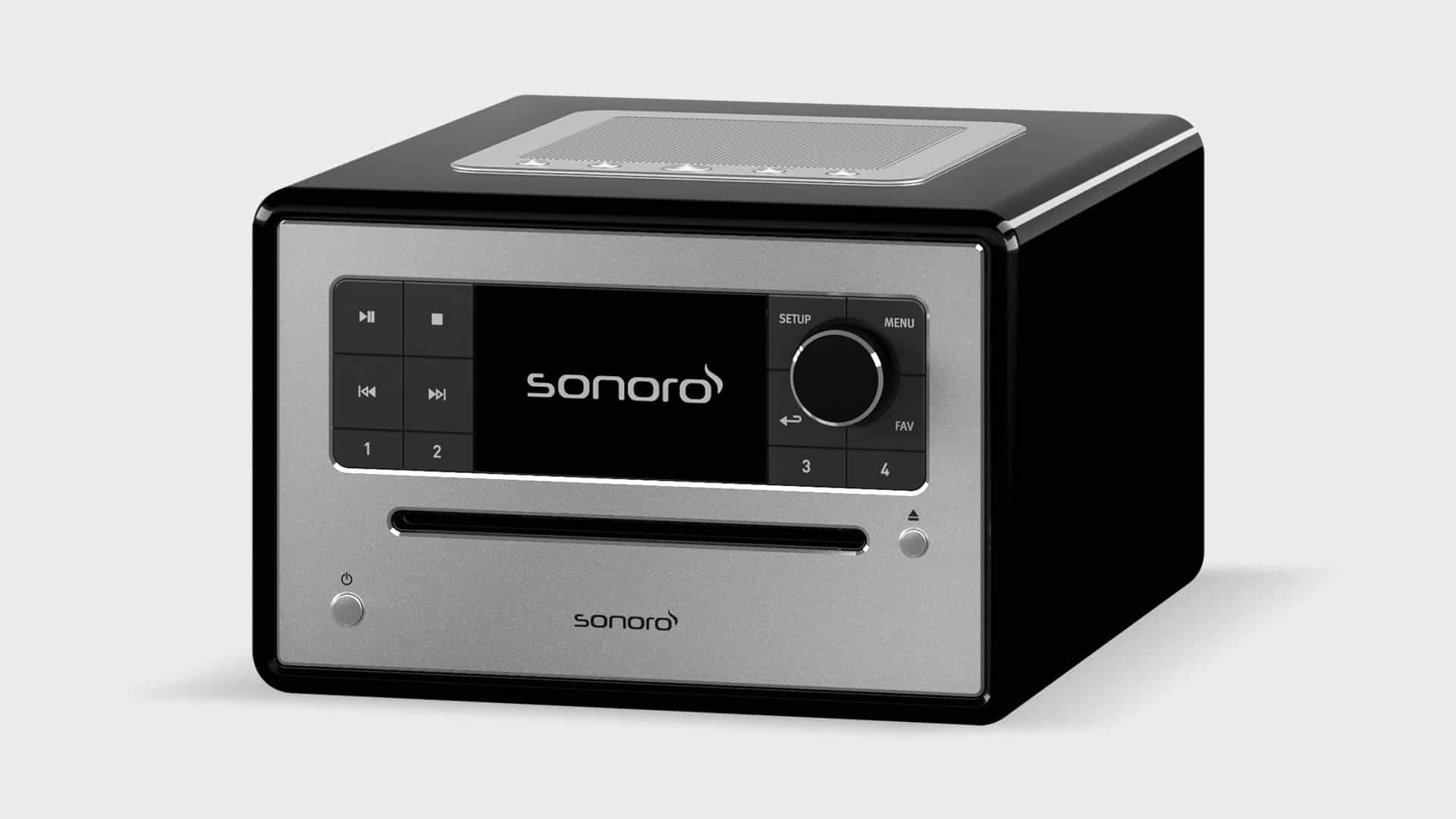 Sonoro ELITE X Hoogglans zwart - Radio
