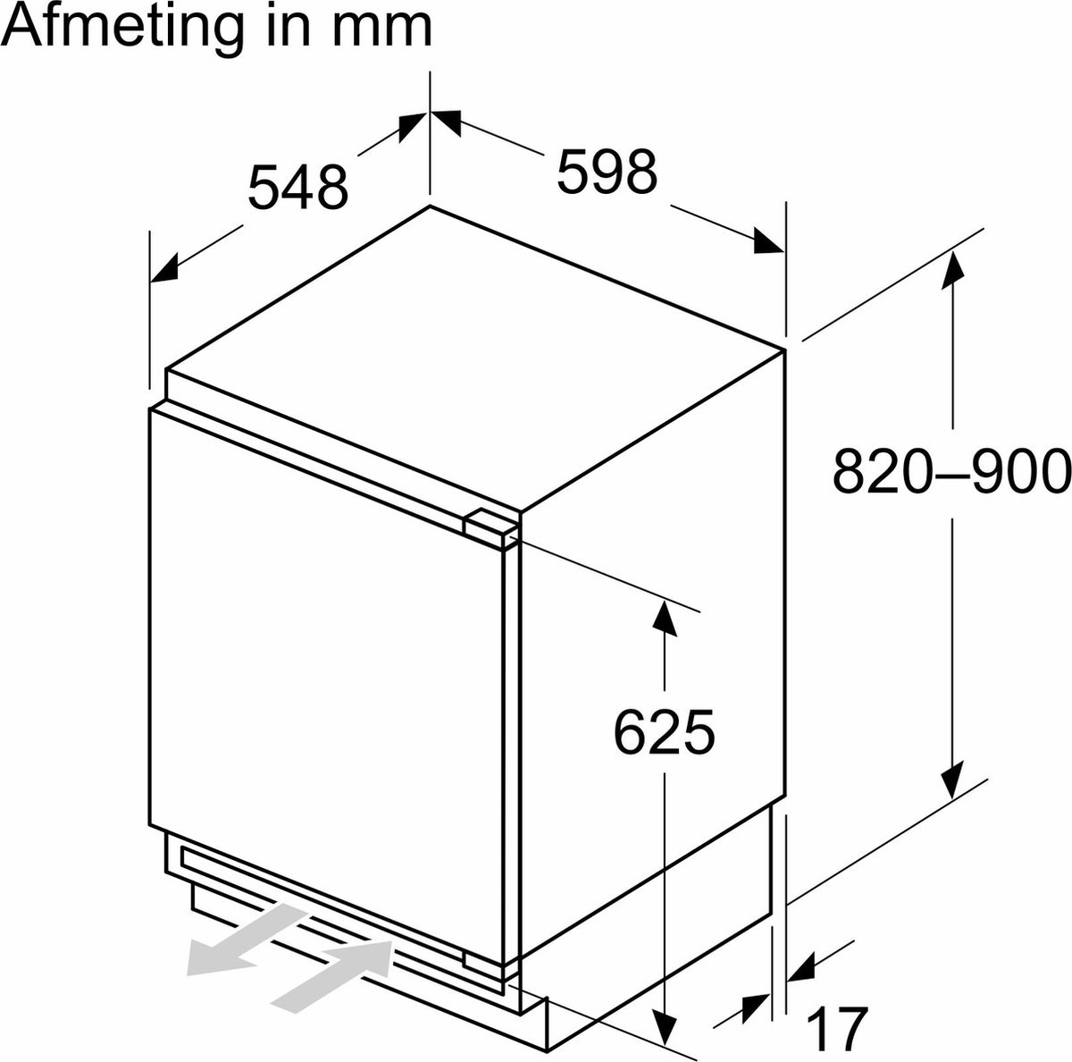 Bosch KUR21VFE0 - Onderbouw koelkast