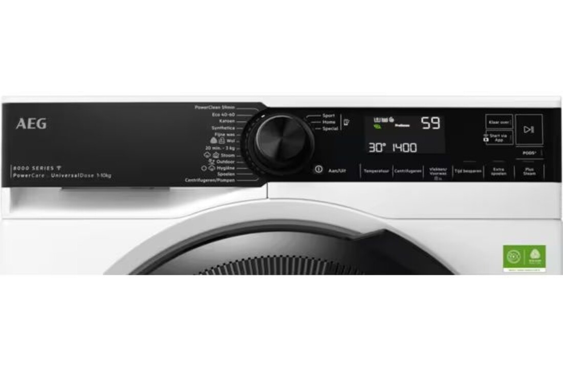 AEG LR86XDOSE 8000 serie PowerCare - Wasmachine
