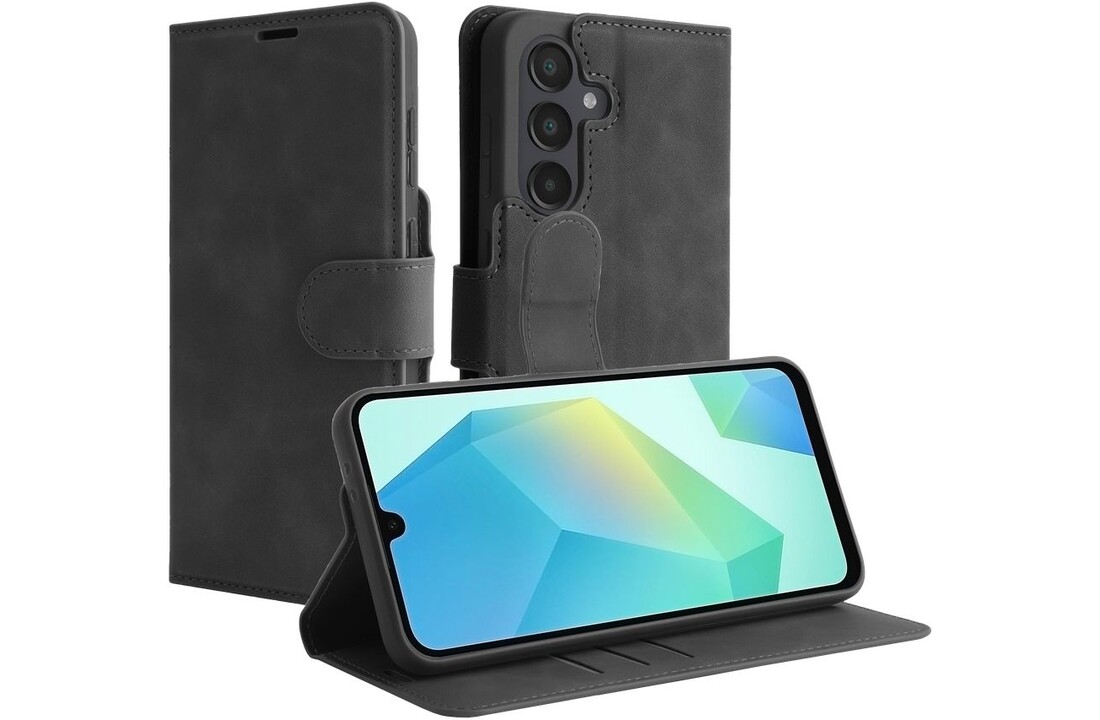 Just in Case PrimeWallet Case Samsung Galaxy A36 / A56 PU leer Zwart - Telefoonhoesje