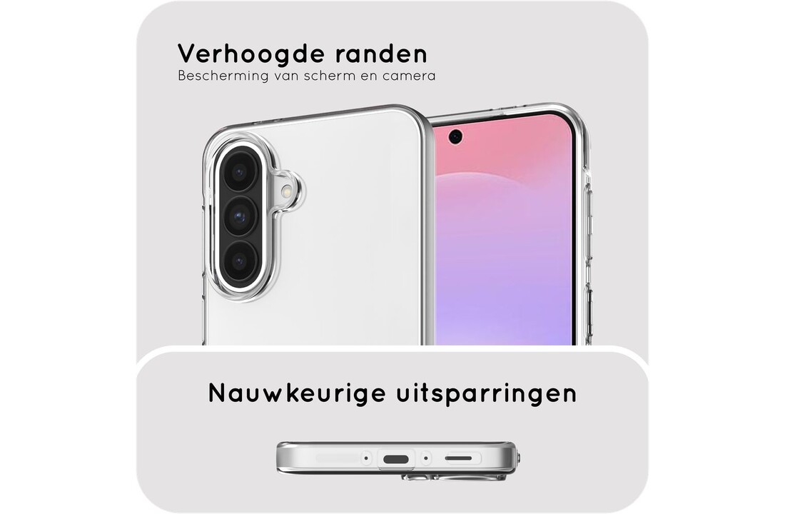 Just in Case Zero% Case Samsung Galaxy A37 Soft TPU Backcover Transparant - Telefoonhoesje