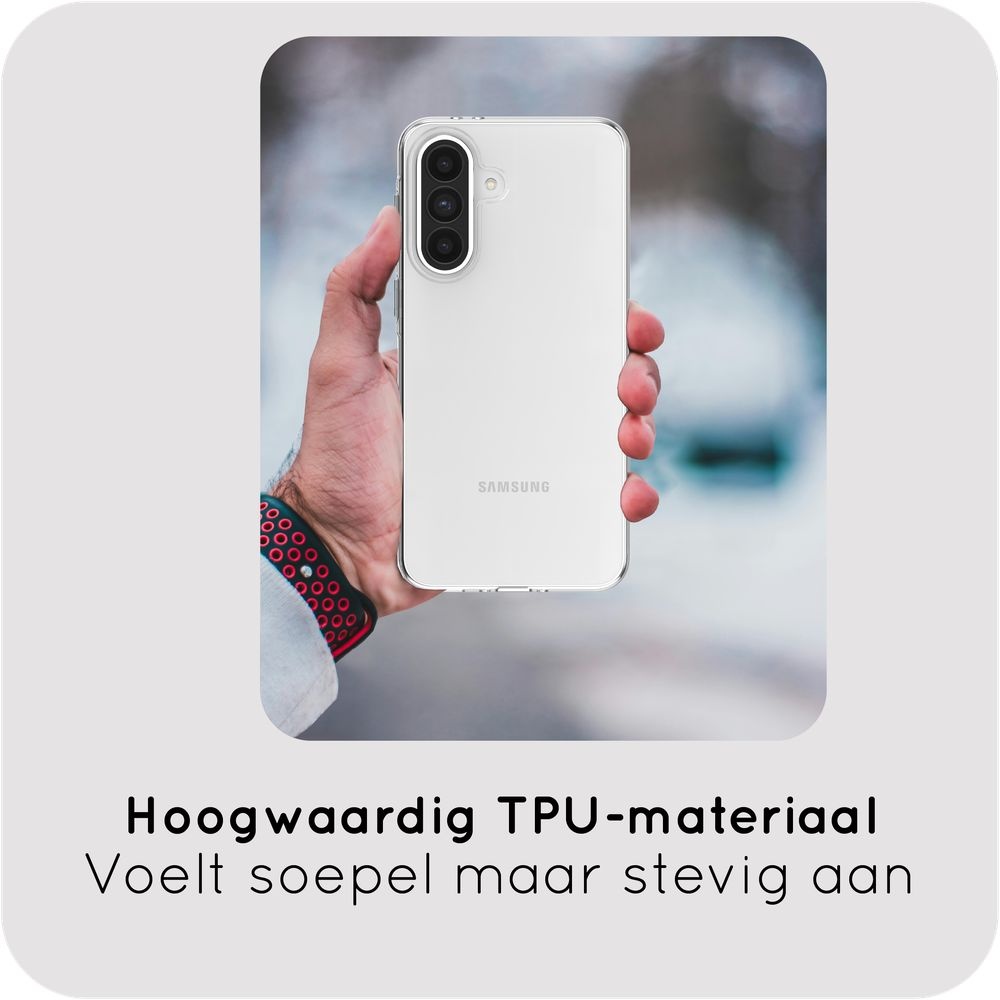 Just in Case Zero% Case Samsung Galaxy A37 Soft TPU Backcover Transparant - Telefoonhoesje