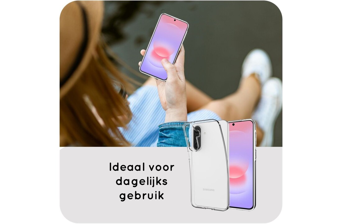Just in Case Zero% Case Samsung Galaxy A37 Soft TPU Backcover Transparant - Telefoonhoesje