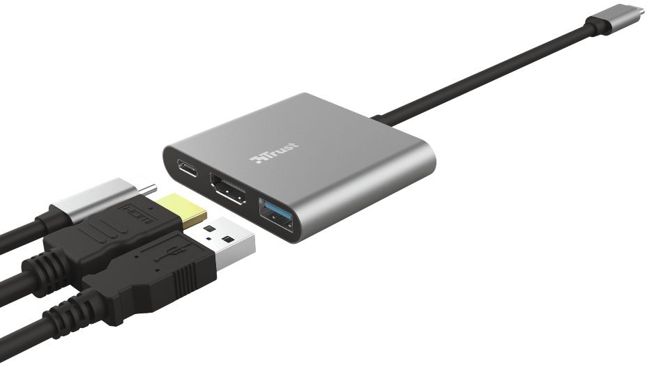 Trust Dalyx 3-in-1 USB-C-adapter - Adapter