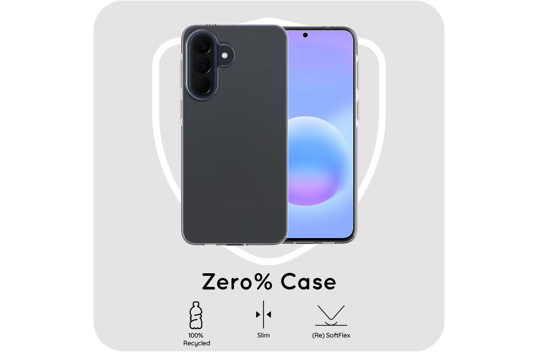 Just in Case Zero% Case Samsung Galaxy A57 Soft TPU Back Cover Transparant - Telefoonhoesje