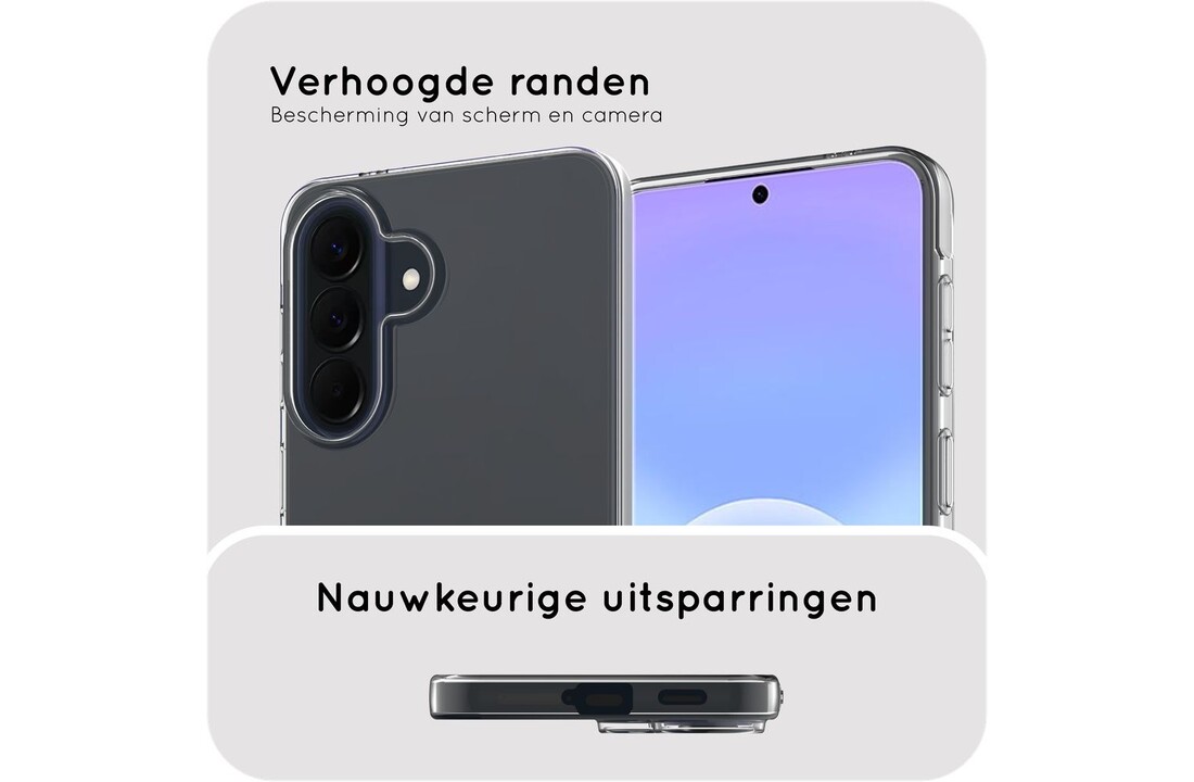 Just in Case Zero% Case Samsung Galaxy A57 Soft TPU Back Cover Transparant - Telefoonhoesje
