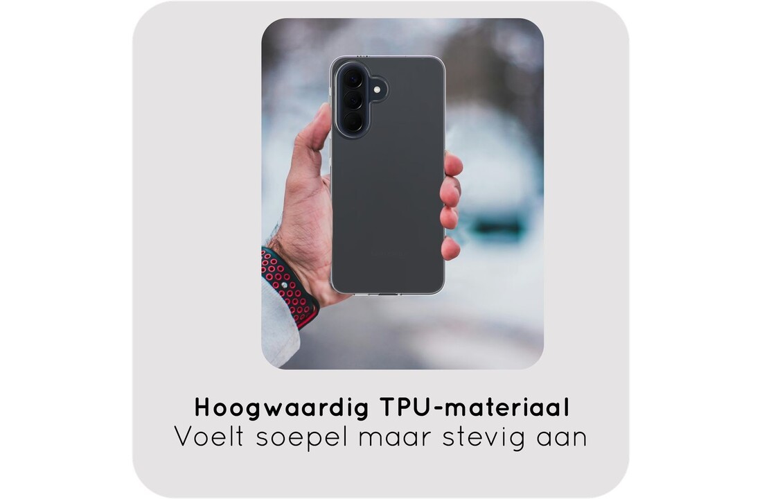 Just in Case Zero% Case Samsung Galaxy A57 Soft TPU Back Cover Transparant - Telefoonhoesje
