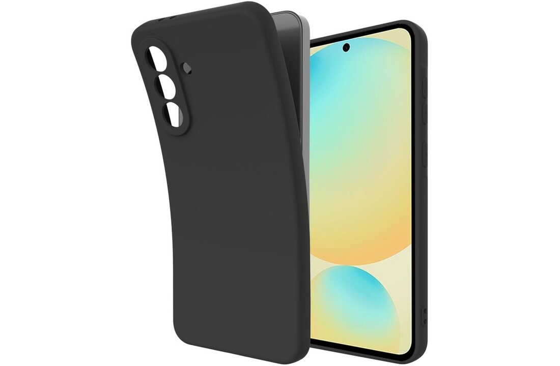 Just in Case Premium Liquid Color TPU Case Samsung Galaxy A26 Zwart - Telefoonhoesje