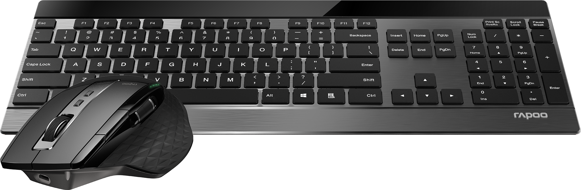Rapoo 9900M - Toetsenbord + muis set