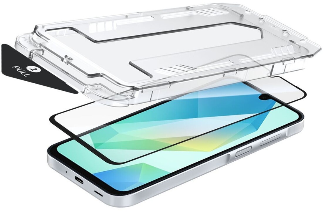 Just in Case Samsung Galaxy A16 Screenprotector + Perfect Result Applicator - Screenprotector