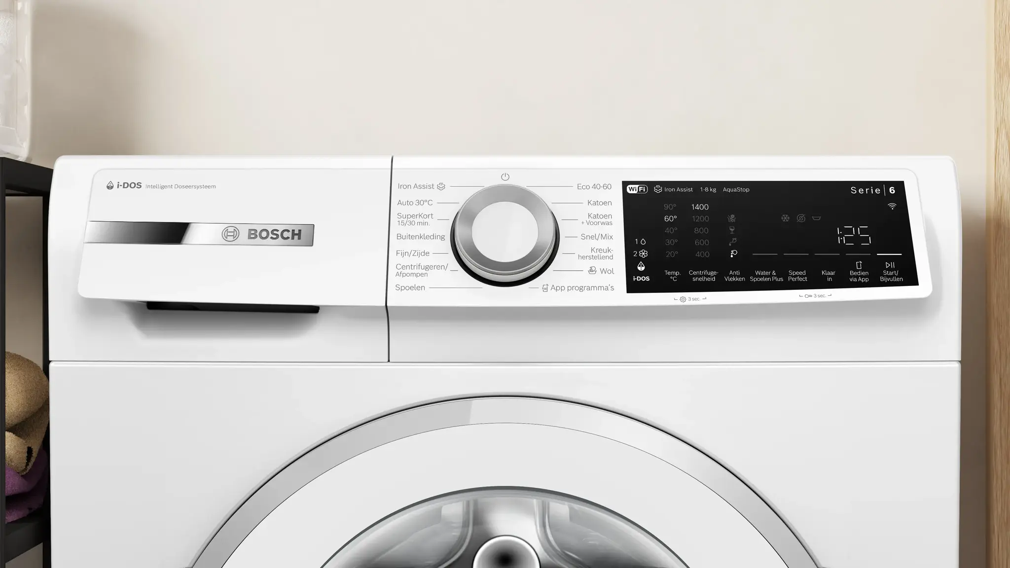 Bosch WGJ234A9NL Serie 6 EXCLUSIV i-DOS - Wasmachine.