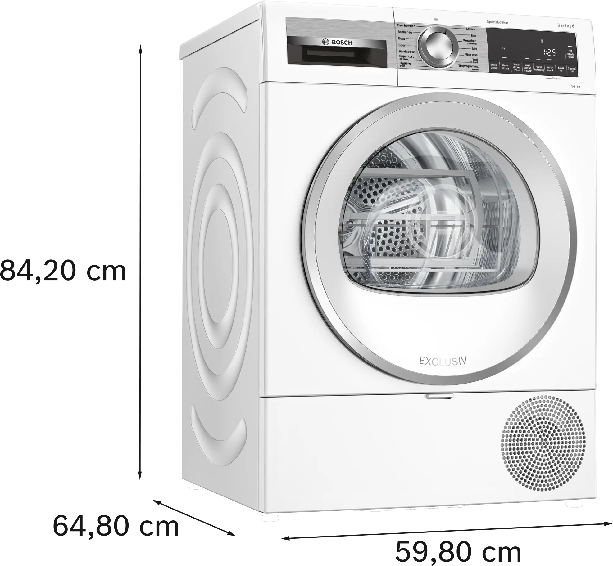 Bosch WQG243DENL Serie 6 EXCLUSIV - Warmtepompdroger.